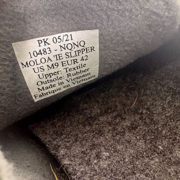 Olukai Green Ribbed Sweater Moloa 'ie Slippers Men's Size 9 - Picture 13 of 13